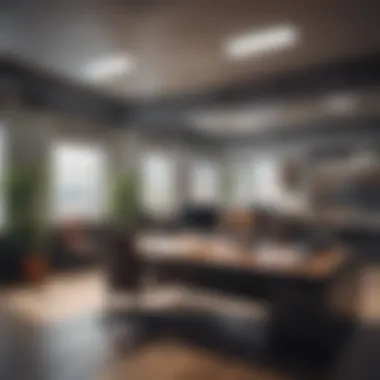 Optimized Work Environment A well-organized office space representing business potential