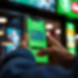Exploring Cash App interface for credit card payments