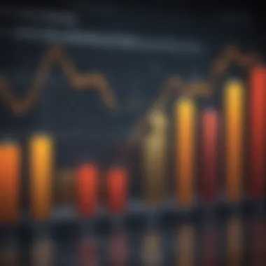 Financial Analysis Graph of Market Trends Financial analysis graph showing market trends