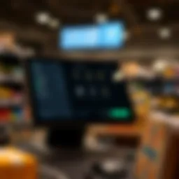 A sleek POS system interface displaying inventory management features