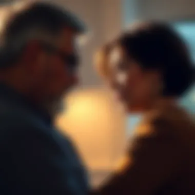 A close-up of a homeowner discussing insurance with an agent