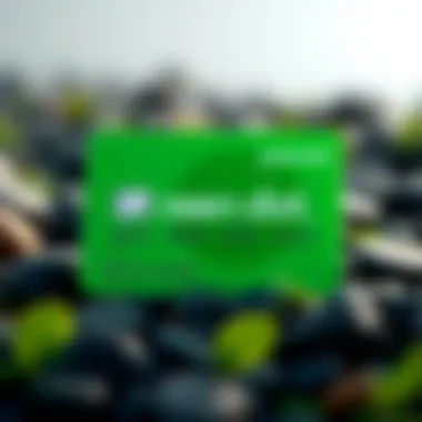 Illustration of the Green Dot MasterCard showcasing its sleek design and features