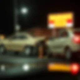 Illustration of a car accident scenario highlighting forgiveness in insurance policies.