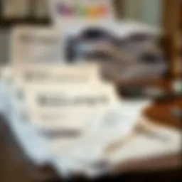 Digital representation of organized receipts