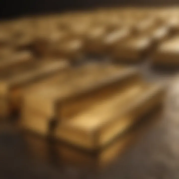 Gold bars representing wealth