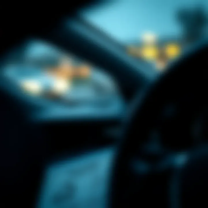 Insurance Policy on Dashboard A close-up of a car’s dashboard with an insurance policy visible