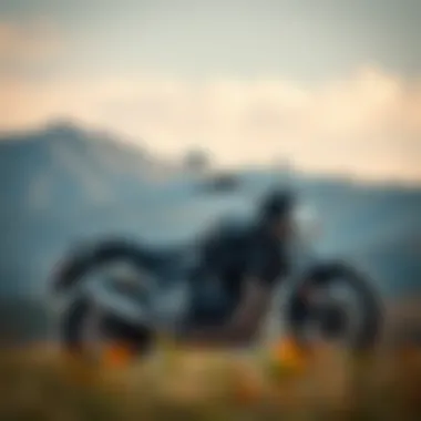 Motorcycle Financing Overview Motorcycle parked in a scenic landscape