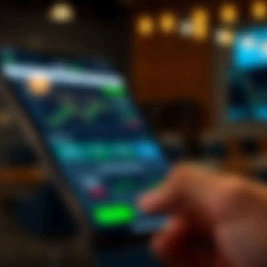 A detailed overview of the Zacks Trade app interface showcasing its usability features